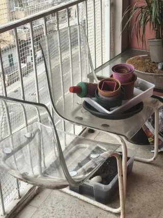 Pack 4 Sillas IKEA Tobias Transparentes