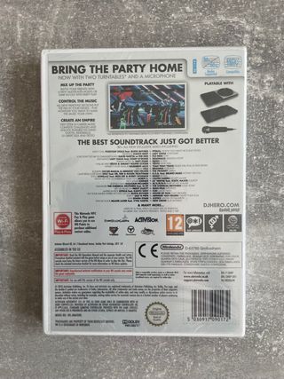 DJ Hero 2, Wii, versíon inglesa, nuevo precintado