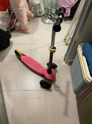 Patinete infantil rosa 3 ruedas