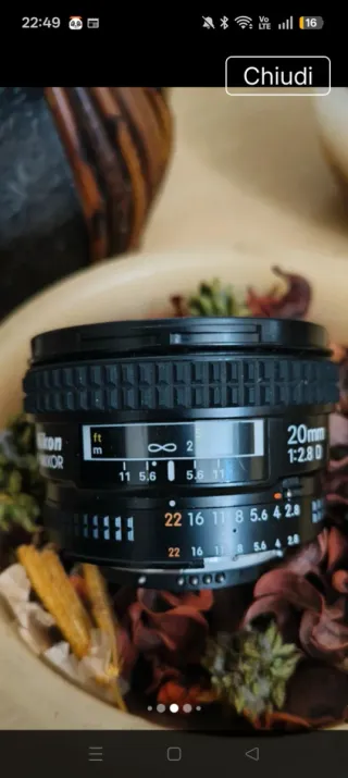 Obiettivo Nikon 20mm 1:2.8 D