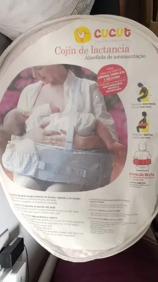 Cojín de lactancia Cucut color rosa
