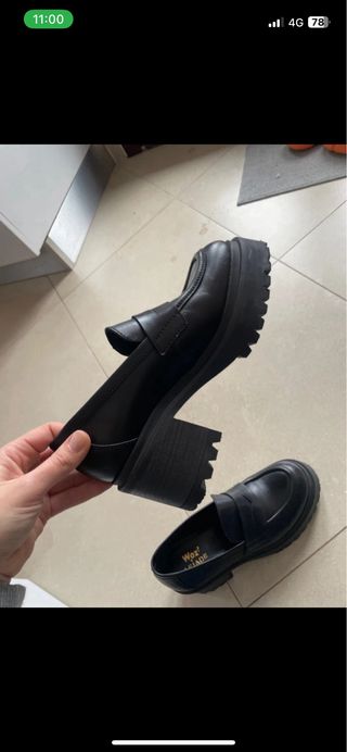 Mocassini in vera pelle neri