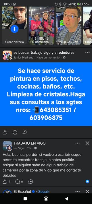 Trabajo pintura y limpieza cristales. Consulte