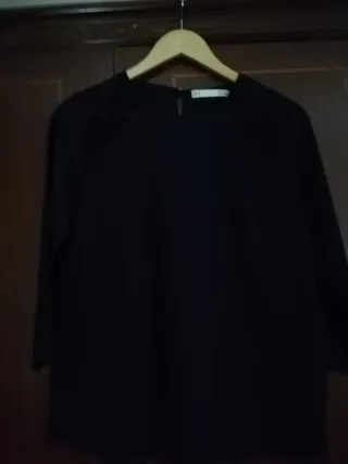 Blusa Negra Sfera Manga 3/4