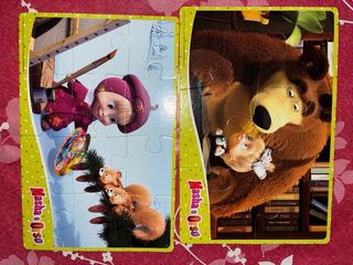 2 puzzle Masha e Orso senza scatola