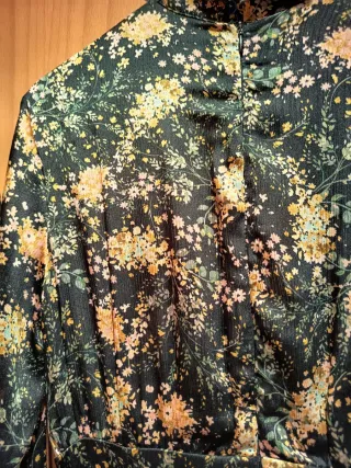 Vestido Largo Zara Estampado Floral