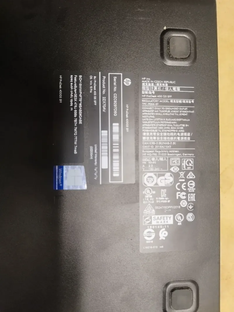 Ordenador HP ProDesk 400 G5 SFF afbeelding 6