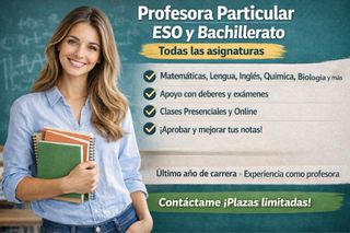 Profesora Particular Eso y Bachillerato