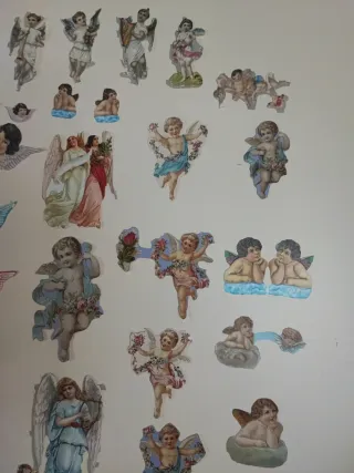 Cromos vintage Angeli Bambini Antichi