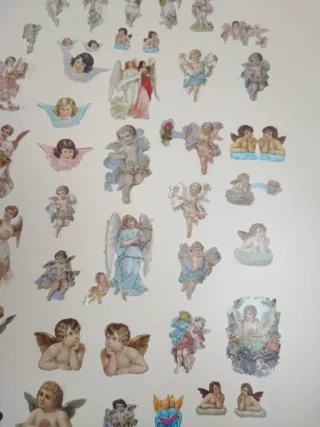 Cromos vintage Angeli Bambini Antichi