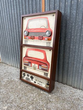 Cartel Antiguo Autoescuela Coche