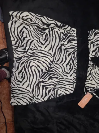 Conjunto Verano Zebra Top y Falda
