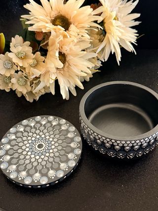 Scatola Mandala Decorata a Mano