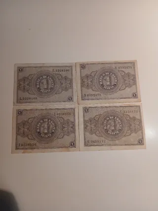 12 Billetes Españoles Antiguos