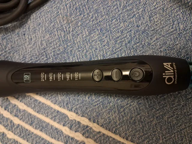 Rizador de pelo Diva negro/dorado