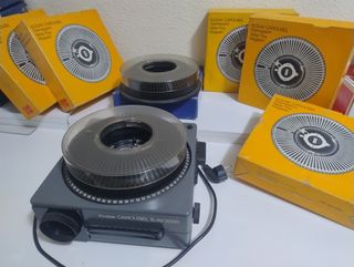 Proyector Kodak Carousel S-AV2000 + 5 Carros