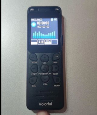 Grabadora de voz Volorful negra