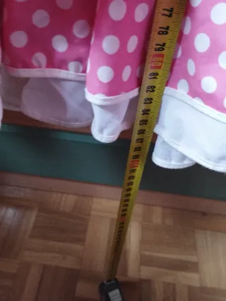 Falda flamenca volantes lunares rosa XL