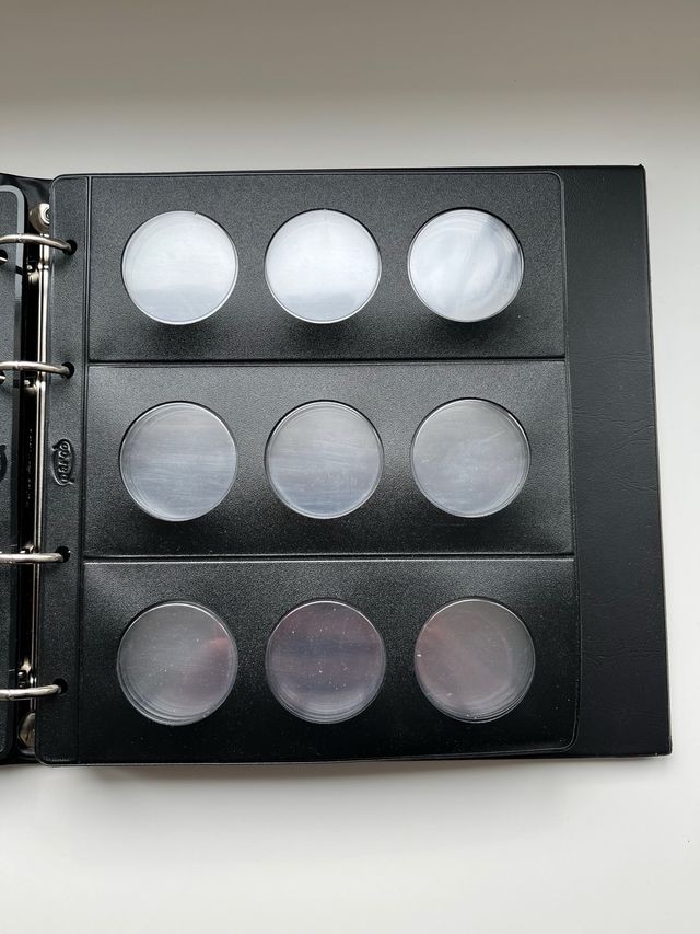 Álbumes monedas Filober + hojas pardo claraboya