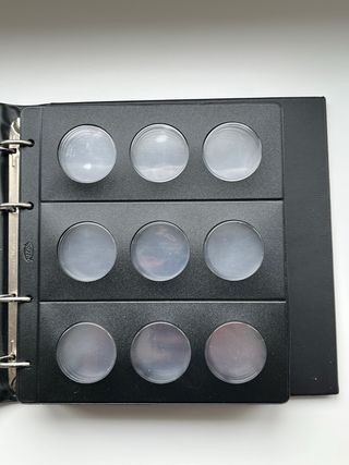 Álbumes monedas Filober + hojas pardo claraboya