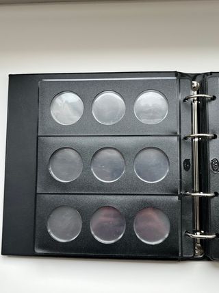 Álbumes monedas Filober + hojas pardo claraboya