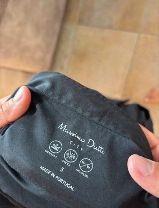 Camisa Massimo Dutti Negra Talla M