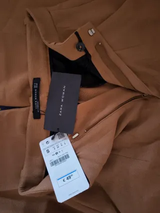 Pantaloni donna marroni Zara