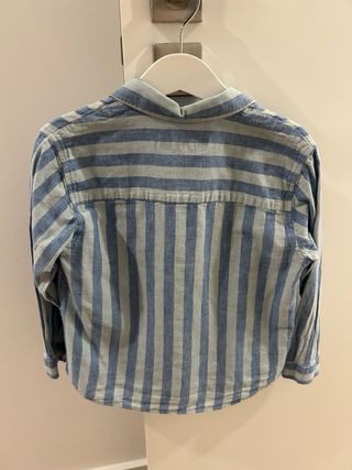 Camisa Zara Listrada Menino 4-5 Anos 110cm