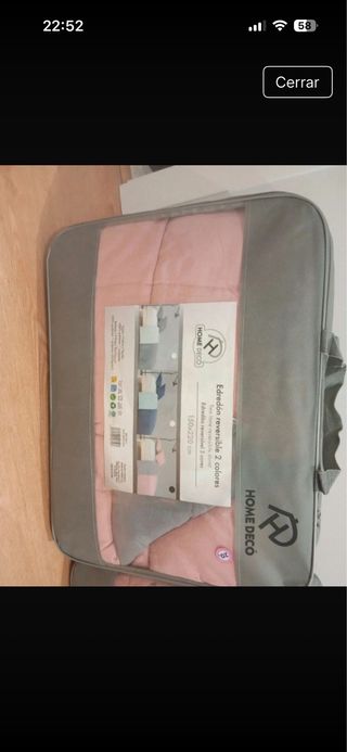 Edredón reversible 150x220 cm