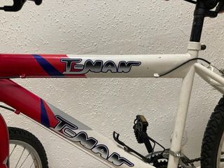 Bicicleta Teman Roja y Blanca