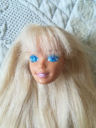 Cabeça de Boneca Barbie Loira