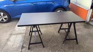 Mesa + 2 caballetes + Silla Escritorio