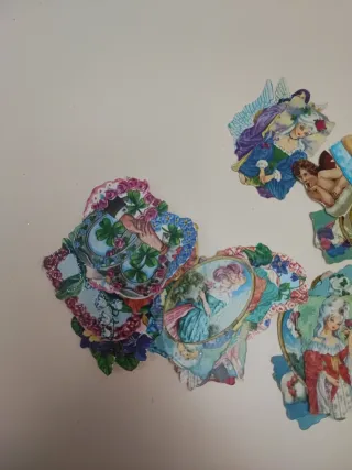 Cromos vintage angeli e figure