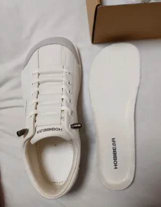 Zapatillas Hobibear barefoot grises y blancas