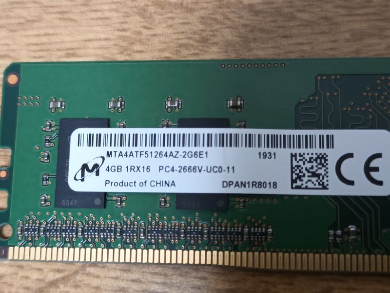 4x 4GB DDR4 RAM Módulos afbeelding 3