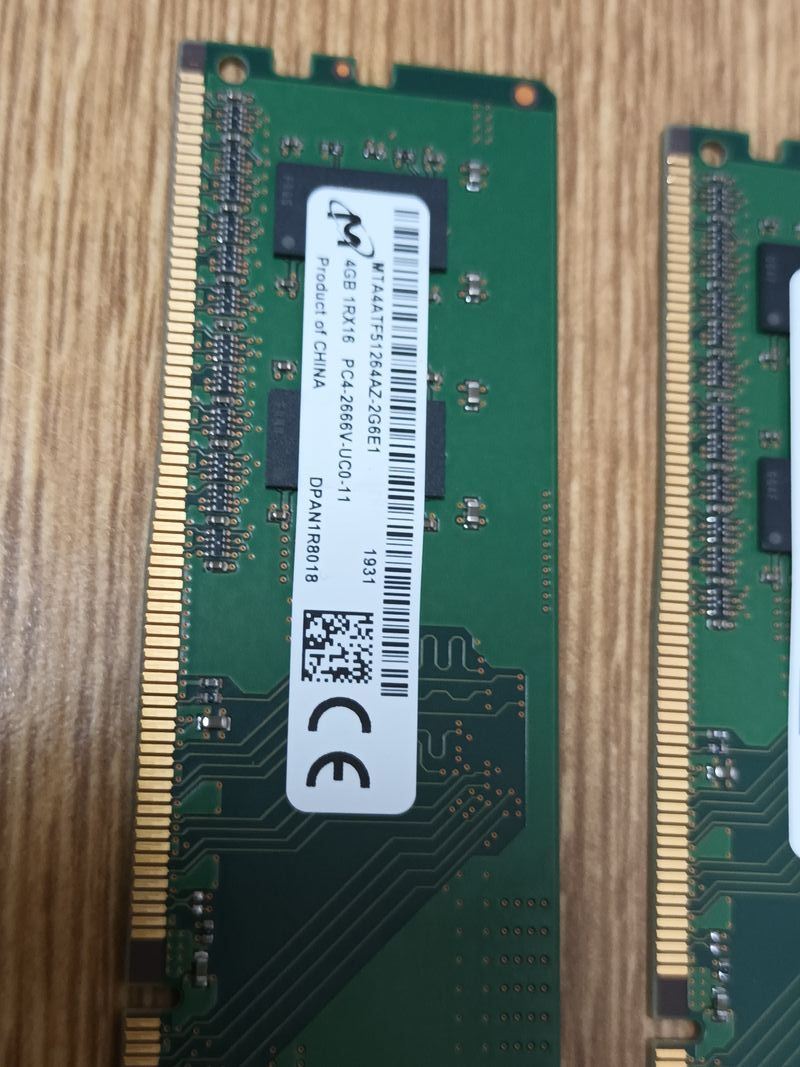 4x 4GB DDR4 RAM Módulos afbeelding 2