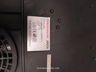 Placa de Inducción JOCCA