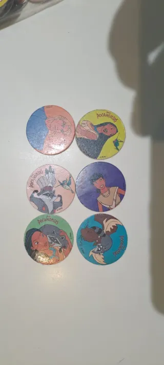 Lote Tazos Colección Fighter II, Pocahontas, Bang!