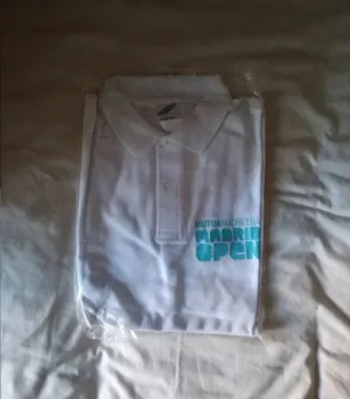 Polo Madrid Open Tennis Taglia L Bianco