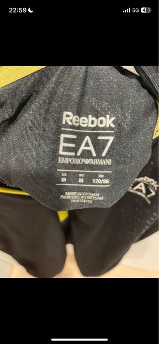 Camiseta Deportiva EA7 Emporio Armani Negra