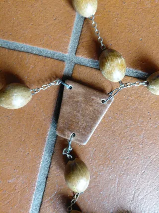 Rosario da muro in legno di ulivo