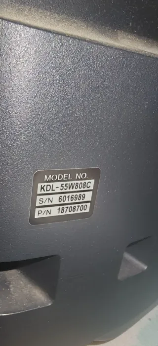 Televisor Sony Negro 55 pulgadas modelo 55W808C