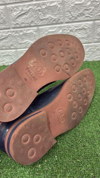 Scarpe uomo Pollini blu e marrone