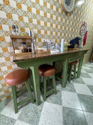 Muebles de Cocina Madera y Cristal