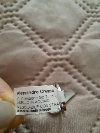 Anello cuore con strass nuovo