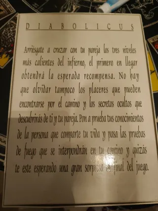 Juego de mesa Diabolicus para parejas
