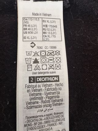 Pantalón montaña Quechua gris