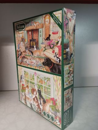 (33) 2x1000 Piezas ANIMALS AT HOME/Falcon de luxe