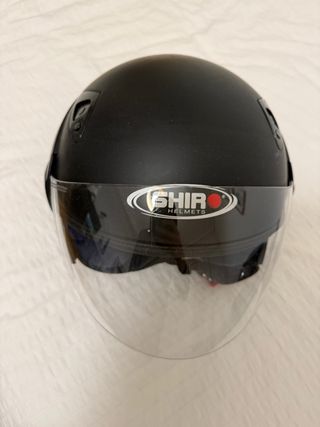 Casco SHIRO Scooter Negro Poco Uso