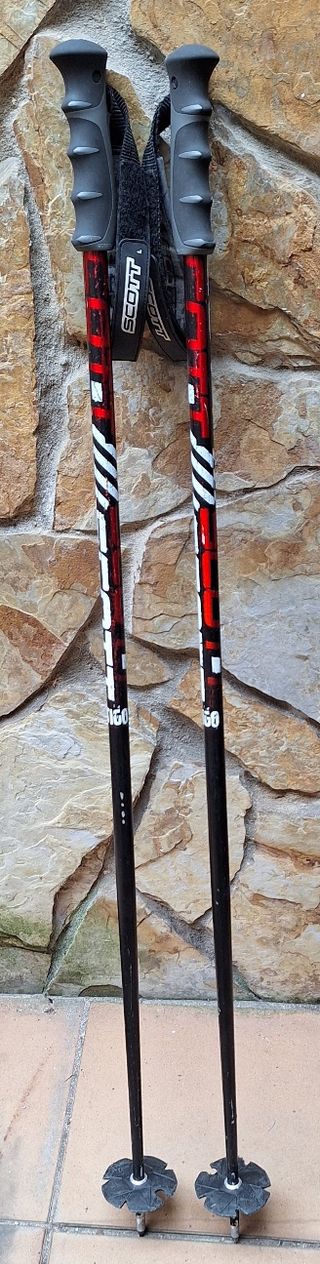 Esquís Salomon Xwing 170 con bastones y funda